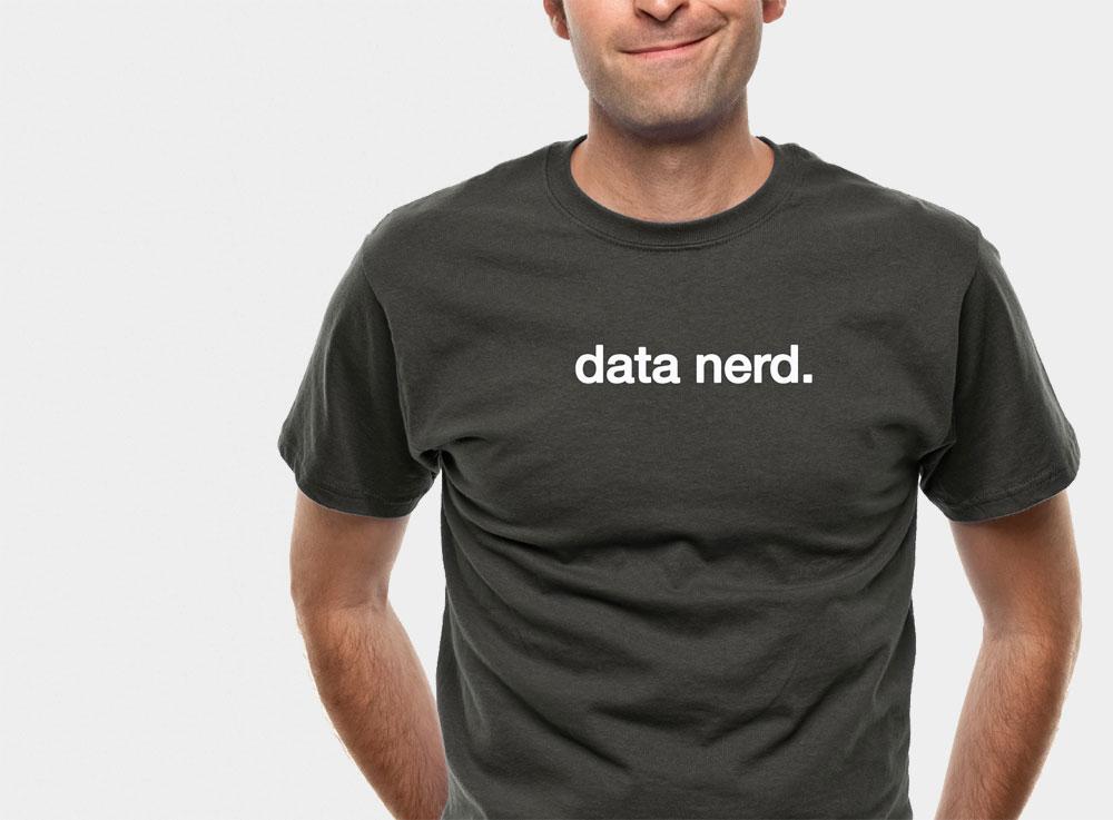 data-nerd-bg New Relic's data nerd t-shirt they used to generate 30% more qualified leads