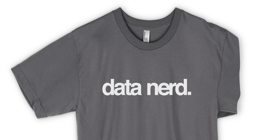 data-nerd use clever t-shirts like this one to generate qualified leads