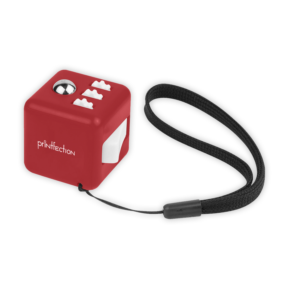 a fidget cube, a unique item you can brand with your logo