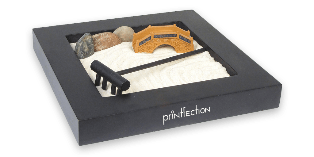 zen garden with logo, a very creative swag item