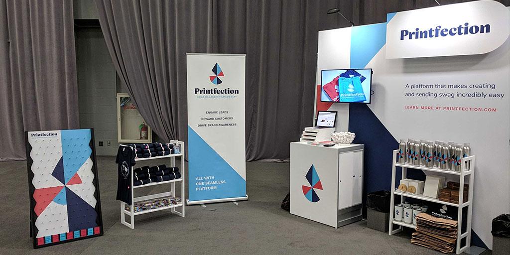 are trade shows worth the cost? Image of Printfection booth