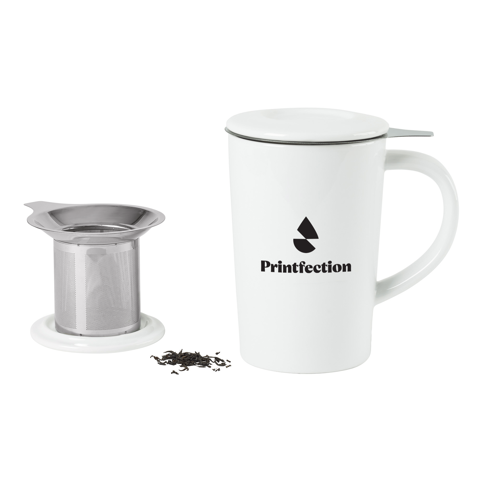 branded tea infuser mug