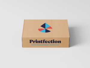 example of a custom branded box with a logo
