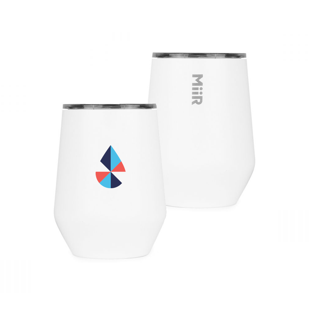 wine tumblers with corporate logo branded on them