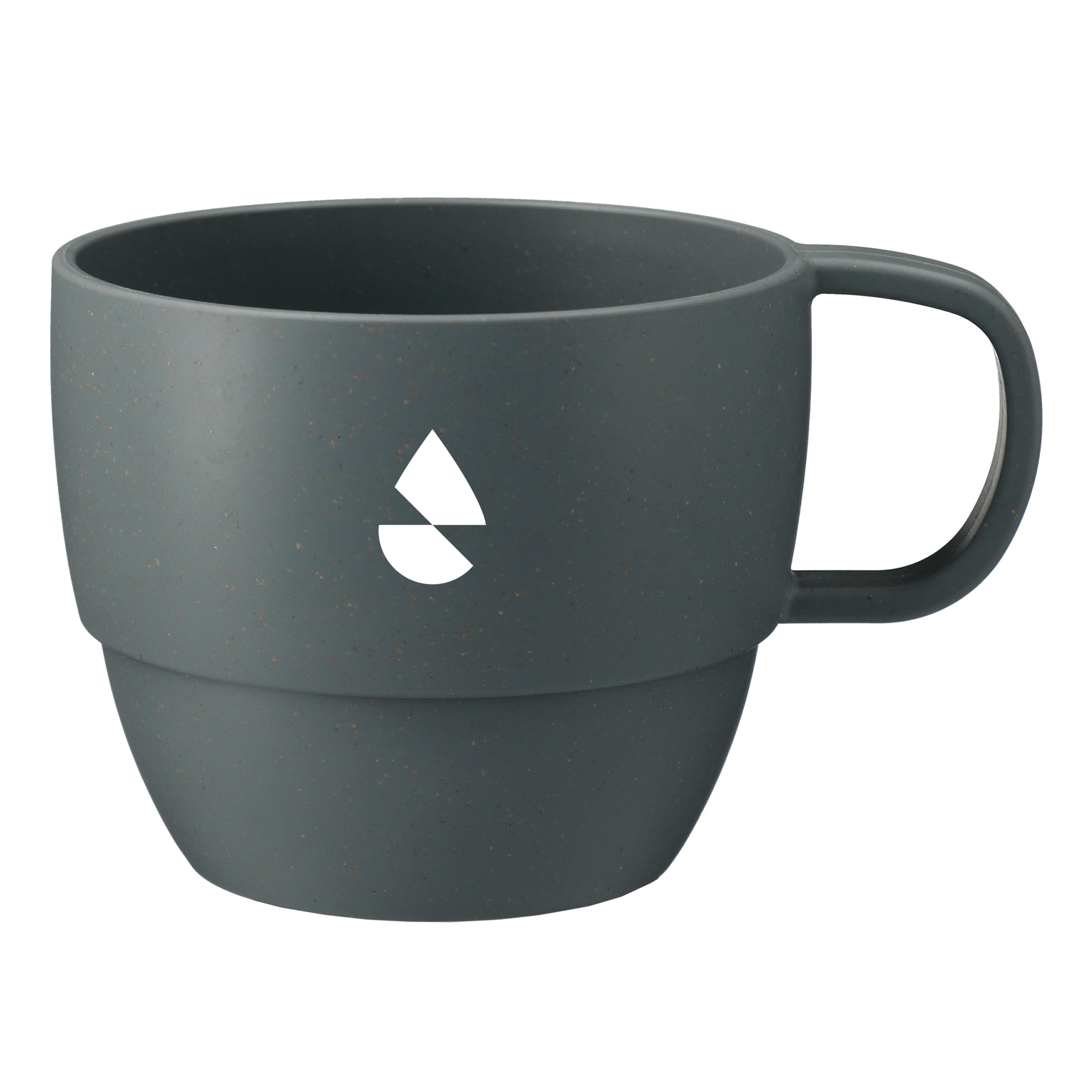 branded mug with company logo