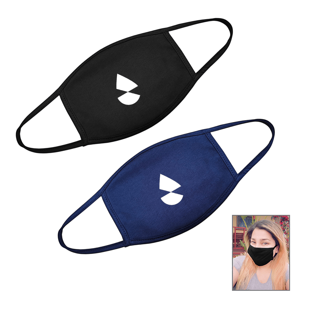 custom face mask with simple logo