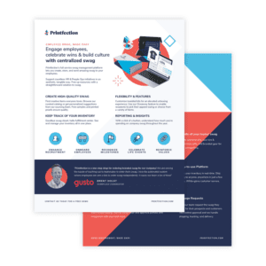 Company swag ideas brochure